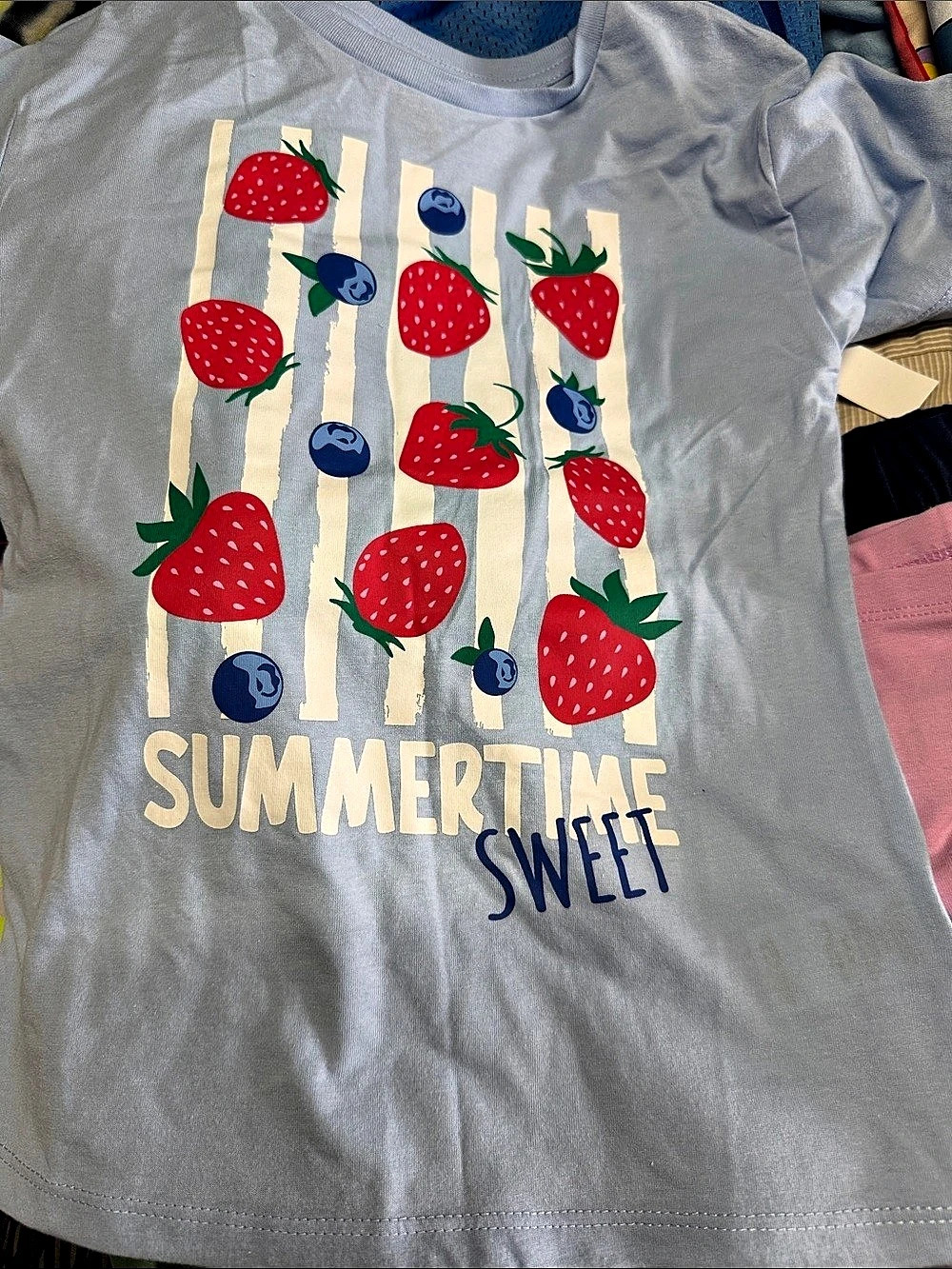 Wonder Nation Girls Fruit Graphic Tee Size Small Like New